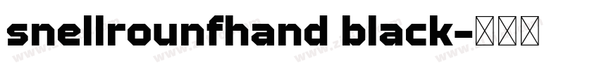 snellrounfhand black字体转换